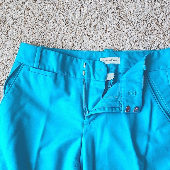Turquoise Calvin Klein dress pants size 6 - Picture 2 of 3